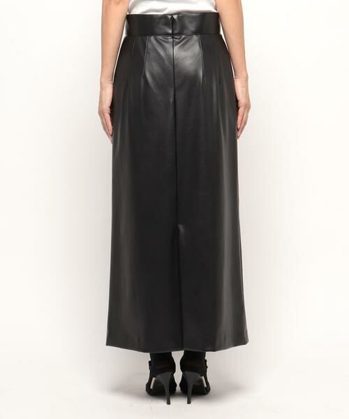 ＊＊allureville / アルアバイル スカート | フェイクレザーバックスリットスカート | 詳細17