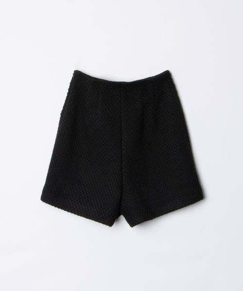 ストレッチデニム/ヒッコリー×裏毛 ドッキングハーフパンツ