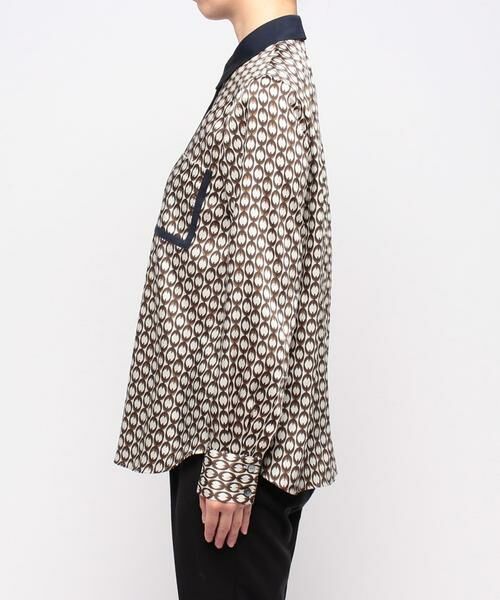 ＊＊allureville / アルアバイル シャツ・ブラウス | モダンチェーンプリント配色シャツ | 詳細2