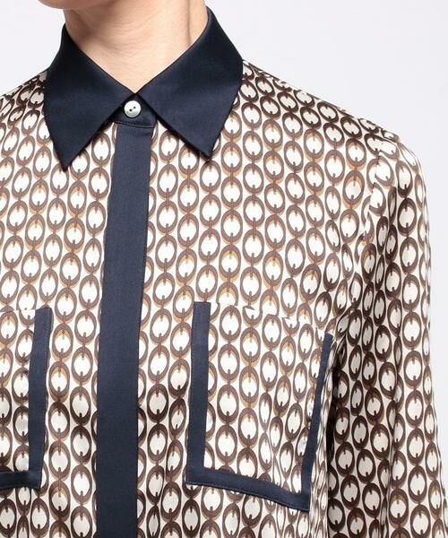 ＊＊allureville / アルアバイル シャツ・ブラウス | モダンチェーンプリント配色シャツ | 詳細4