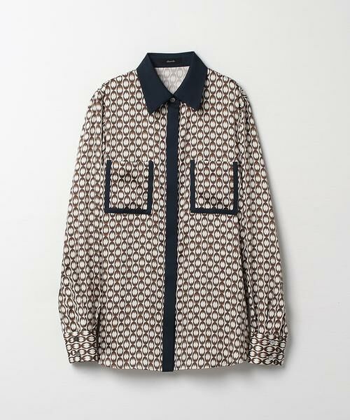 ＊＊allureville / アルアバイル シャツ・ブラウス | モダンチェーンプリント配色シャツ | 詳細7