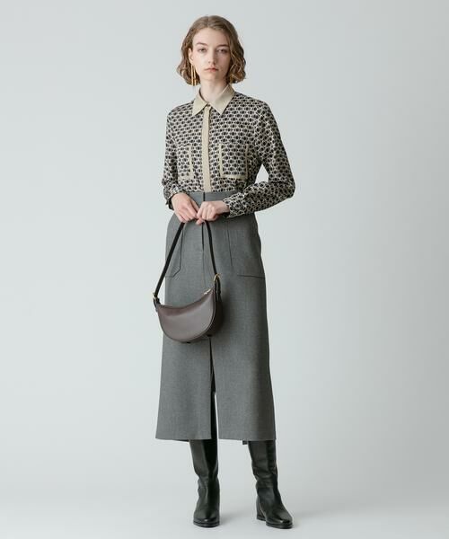 ＊＊allureville / アルアバイル シャツ・ブラウス | モダンチェーンプリント配色シャツ | 詳細10