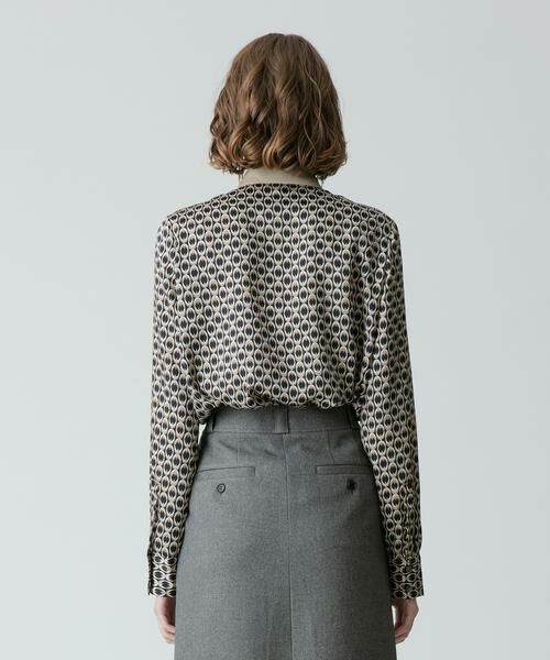 ＊＊allureville / アルアバイル シャツ・ブラウス | モダンチェーンプリント配色シャツ | 詳細12