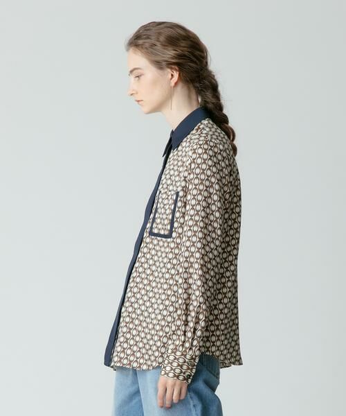 ＊＊allureville / アルアバイル シャツ・ブラウス | モダンチェーンプリント配色シャツ | 詳細14