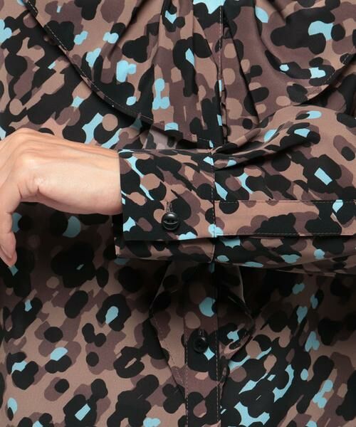 ＊＊allureville / アルアバイル シャツ・ブラウス | レオパードプリントフロントフリルブラウス | 詳細5