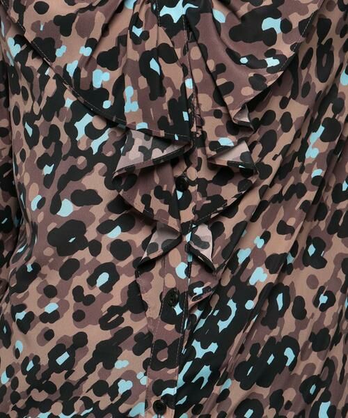 ＊＊allureville / アルアバイル シャツ・ブラウス | レオパードプリントフロントフリルブラウス | 詳細6