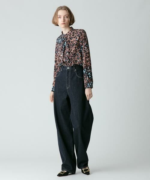 ＊＊allureville / アルアバイル シャツ・ブラウス | レオパードプリントフロントフリルブラウス | 詳細8