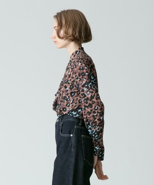 ＊＊allureville / アルアバイル シャツ・ブラウス | レオパードプリントフロントフリルブラウス | 詳細9