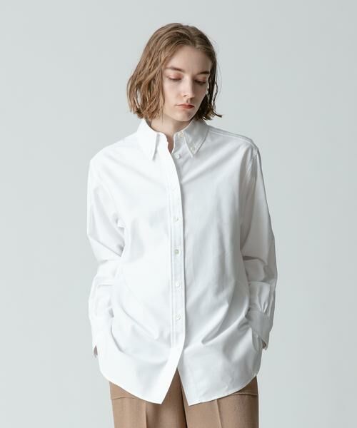 ＊＊allureville / アルアバイル シャツ・ブラウス | SIDOGRAS オックスボタンダウンシャツ（ホワイト）