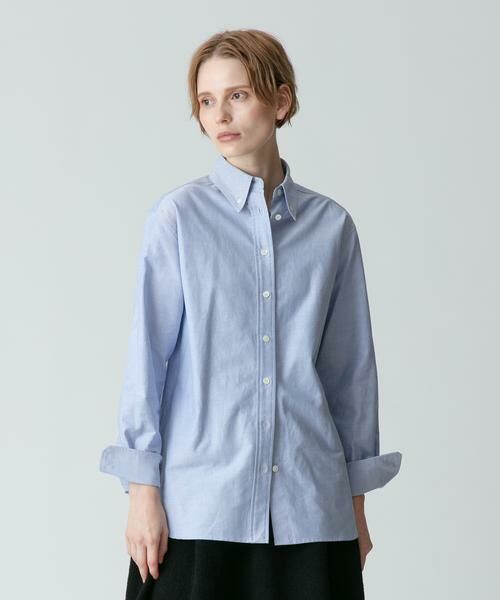 ＊＊allureville / アルアバイル シャツ・ブラウス | SIDOGRAS オックスボタンダウンシャツ（サックス）