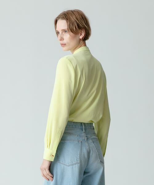 セール】 トリアセポリエステルフロントフリルブラウス （シャツ