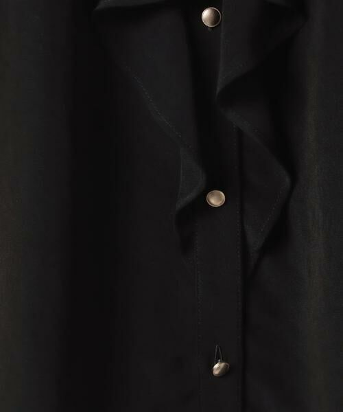 セール】 トリアセポリエステルフロントフリルブラウス （シャツ