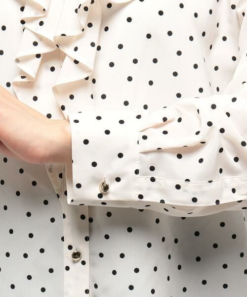 セール】 ドットフリルブラウス （シャツ・ブラウス