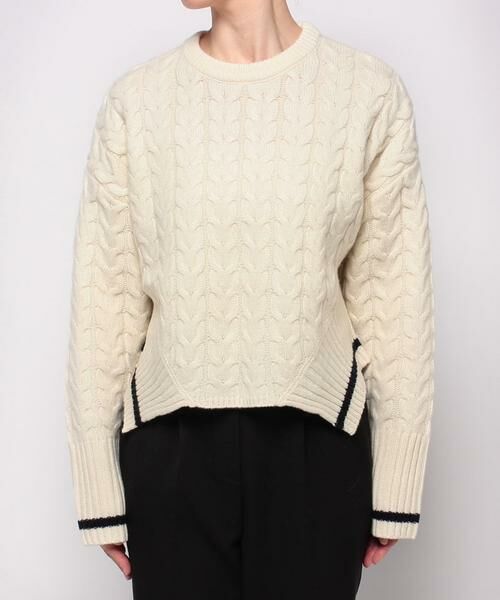 セール】 ケーブルイレヘムプルオーバー （ニット・セーター