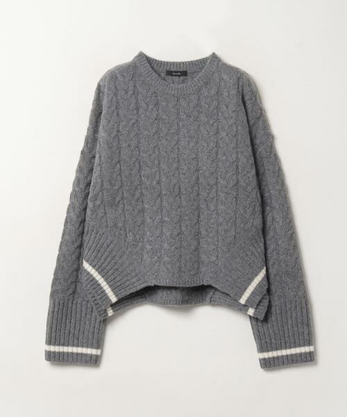 セール】 ケーブルイレヘムプルオーバー （ニット・セーター