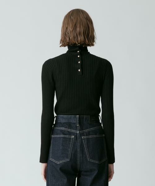 ＊＊allureville / アルアバイル ニット・セーター | 釦ディティール2WAY ネックリブプルオーバー | 詳細12