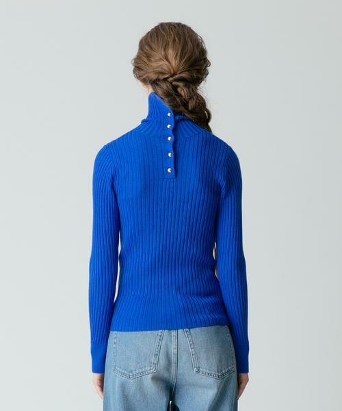 ＊＊allureville / アルアバイル ニット・セーター | 釦ディティール2WAY ネックリブプルオーバー | 詳細17