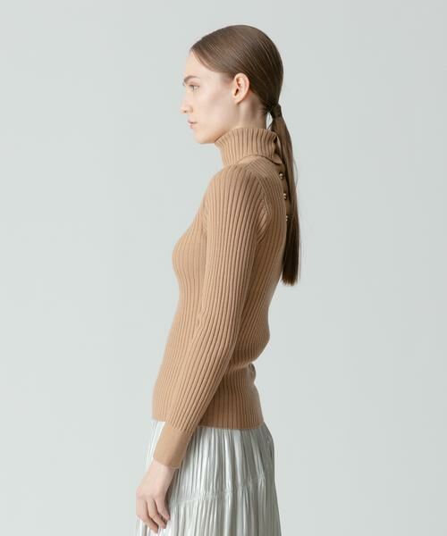 ＊＊allureville / アルアバイル ニット・セーター | 釦ディティール2WAY ネックリブプルオーバー | 詳細24