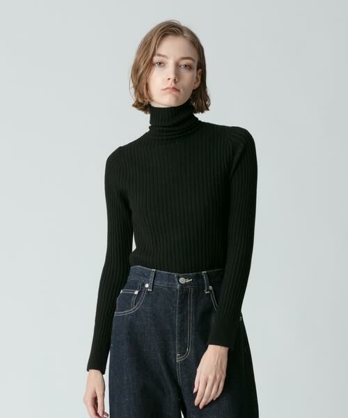 ＊＊allureville / アルアバイル ニット・セーター | 釦ディティール2WAY ネックリブプルオーバー | 詳細9