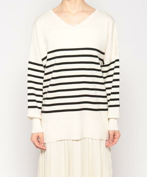 セール】 ウールボーダーチュニック （ニット・セーター  