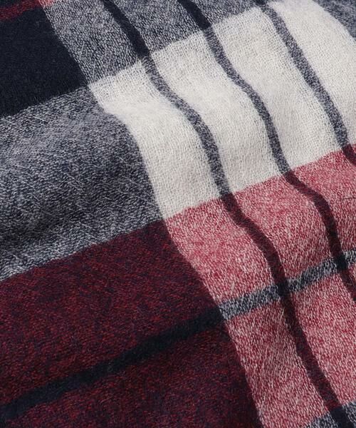 allureville チェックウールガーゼマフラー 新品 allureville（アルアバイル） マフラー チェックウールガーゼマフラー