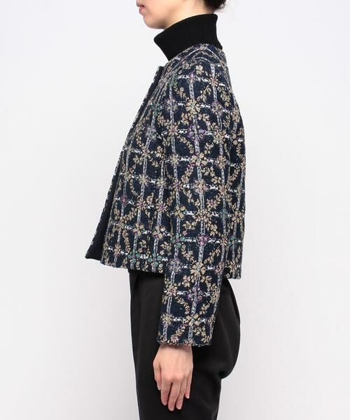 セール】 MALHIA KENTラメジャガード ジャケット （ノーカラー