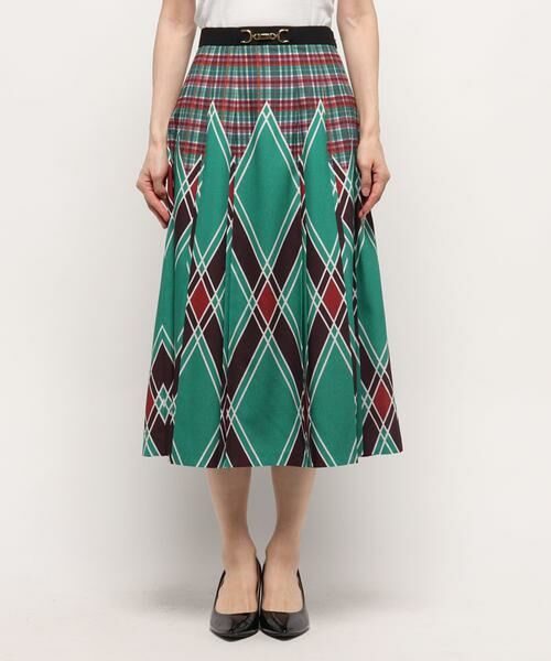 ＊＊allureville / アルアバイル スカート | アーガイルチェックプリーツスカート | 詳細1