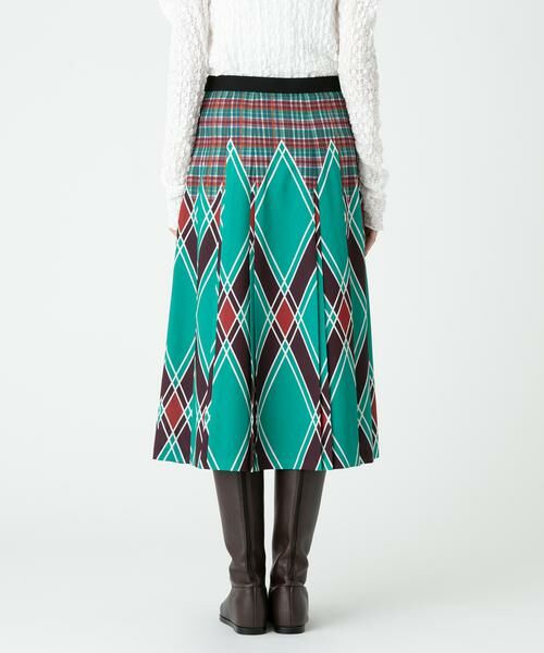＊＊allureville / アルアバイル スカート | アーガイルチェックプリーツスカート | 詳細10