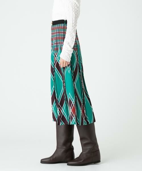 ＊＊allureville / アルアバイル スカート | アーガイルチェックプリーツスカート | 詳細9