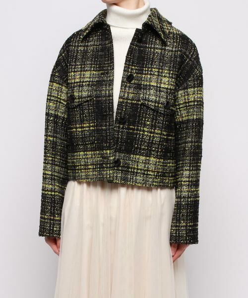 セール】 リングツイードステンカラージャケット （その他