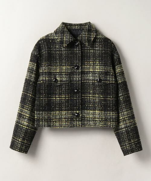 【新品】Rings ツイードジャケット セール】 リングツイードステンカラージャケット （その他