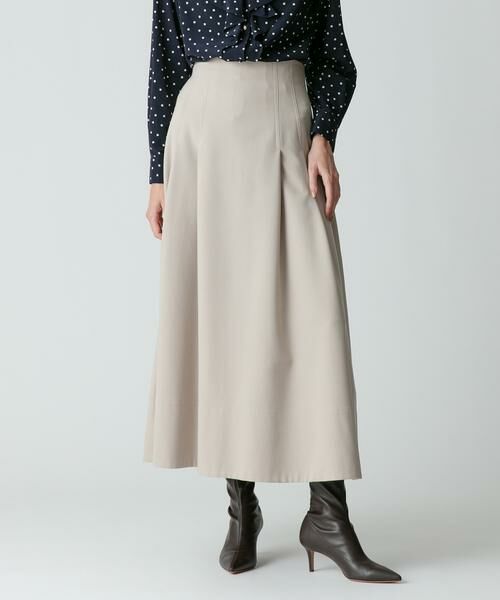 ＊＊allureville / アルアバイル スカート | ポリエステル調フランネルフレアスカート | 詳細3