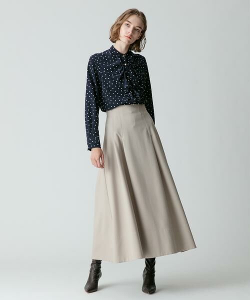 ＊＊allureville / アルアバイル スカート | ポリエステル調フランネルフレアスカート | 詳細7