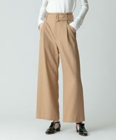 ウールライクポリBIGバックルパンツ