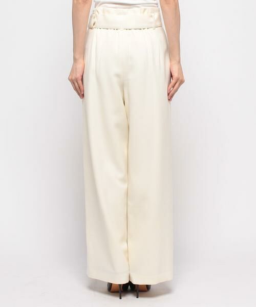 ＊＊allureville / アルアバイル パンツ | ウールライクポリBIGバックルパンツ | 詳細3