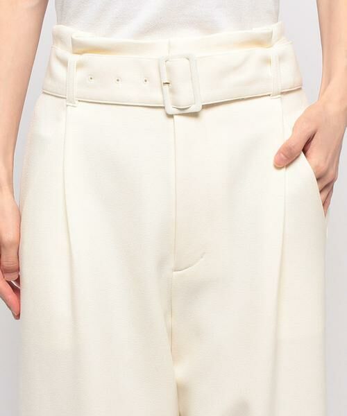 ＊＊allureville / アルアバイル パンツ | ウールライクポリBIGバックルパンツ | 詳細4