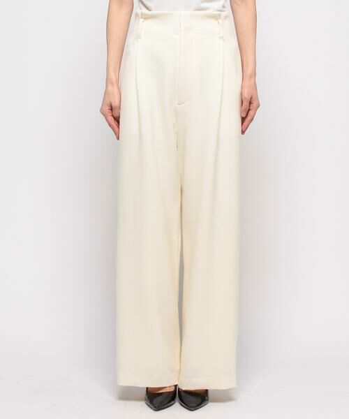 ＊＊allureville / アルアバイル パンツ | ウールライクポリBIGバックルパンツ | 詳細5