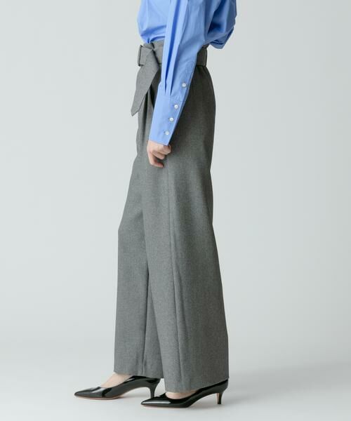 ＊＊allureville / アルアバイル パンツ | ウールライクポリBIGバックルパンツ | 詳細18