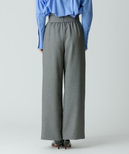 ＊＊allureville / アルアバイル パンツ | ウールライクポリBIGバックルパンツ | 詳細20