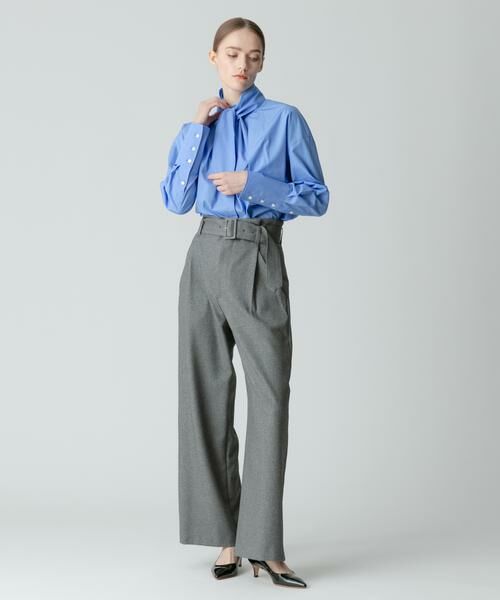 ＊＊allureville / アルアバイル パンツ | ウールライクポリBIGバックルパンツ | 詳細21