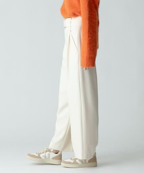 ＊＊allureville / アルアバイル パンツ | ウールライクポリBIGバックルパンツ | 詳細11