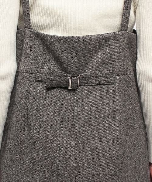 ＊＊allureville / アルアバイル ワンピース | シックツイードラップサロペットワンピース | 詳細8