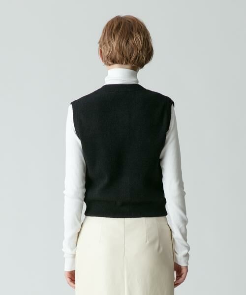 アルアバイル　モールWフェイスニットジレ allureville（アルアバイル） ベスト ジレ イエティシャギーニットジレ