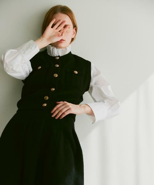 アルアバイル　モールWフェイスニットジレ アルアバイルモールWフェイスニットジレ