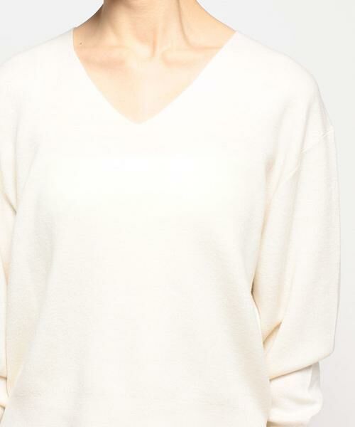 ＊＊allureville / アルアバイル ニット・セーター | ウールスムースVネックプルオーバー | 詳細4