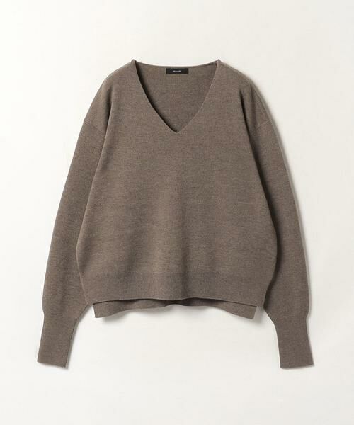 ＊＊allureville / アルアバイル ニット・セーター | ウールスムースVネックプルオーバー | 詳細11