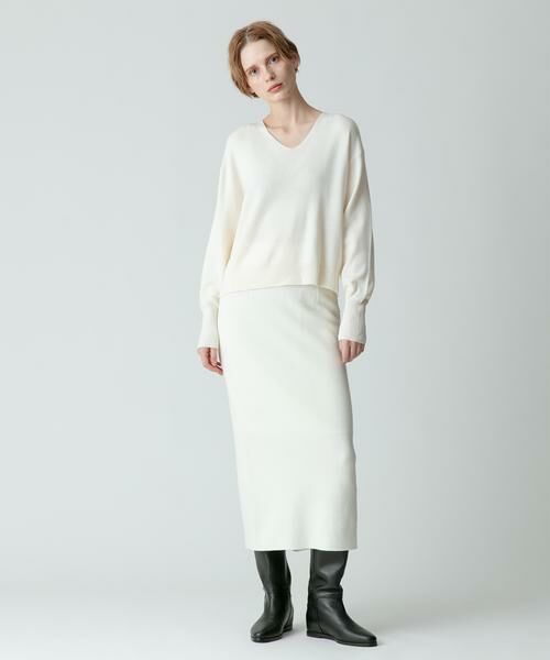 ＊＊allureville / アルアバイル ニット・セーター | ウールスムースVネックプルオーバー | 詳細29