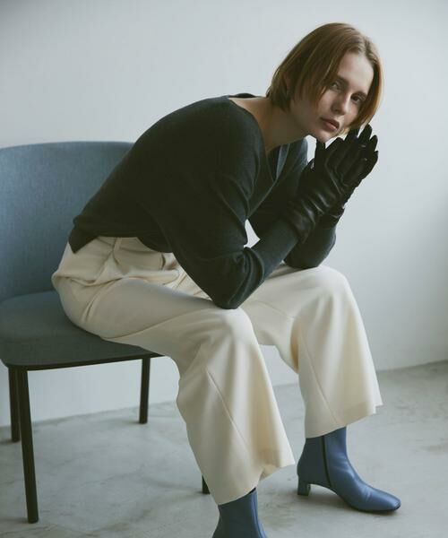 ＊＊allureville / アルアバイル ニット・セーター | ウールスムースVネックプルオーバー | 詳細14