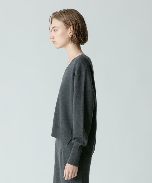 ＊＊allureville / アルアバイル ニット・セーター | ウールスムースVネックプルオーバー | 詳細17