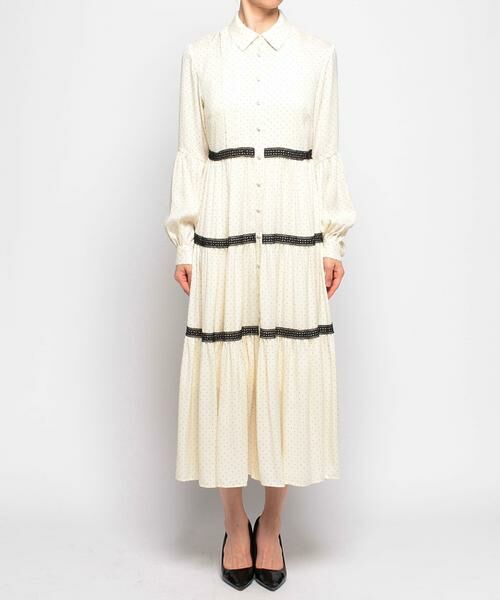 LOULOU WILLOUGHBY ピンドットブラウスワンピース アルアバイル セール】 ピンドットブラウスワンピース （ワンピース